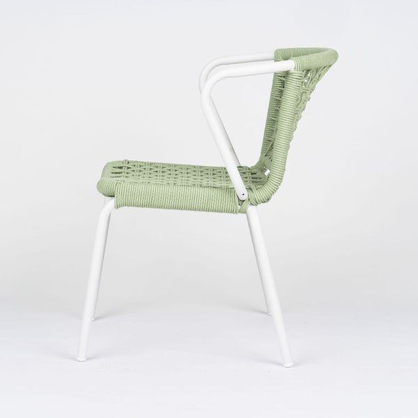 Como Stackable Rope Outdoor Arm Chair