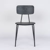 Coral Steel Side Chair with Plywood Seat