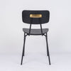 Coral Steel Side Chair with Plywood Seat