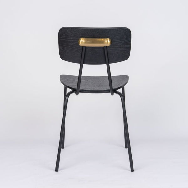 Coral Steel Side Chair with Plywood Seat