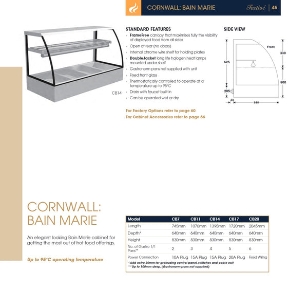 Festive Cornwall 1070 - 3 Pan Bain Marie
