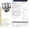 Festive Cornwall Chilled Integral 1530 2 Shelves + Base - Cold Food Display