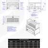 Scheer Proline LVR500A - 1500mm Gas Lava Rock Rotisserie