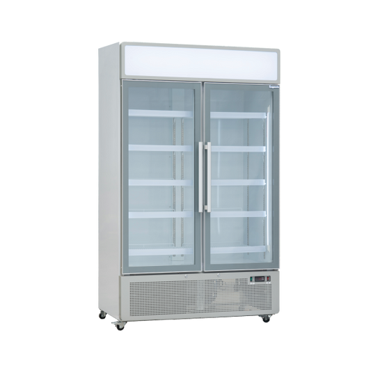 Exquisite DC880P White Two Door Upright Fridge