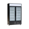 Exquisite DC880PB Black Two Door Upright Fridge