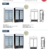 Exquisite DC1010P - Two Door Upright Display Fridge