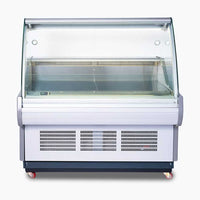 Bromic DD1250CG-NR - Curved Glass Deli Display
