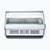 Bromic DD1875CG-NR - Curved Glass Deli Display