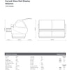Bromic DD1875CG-NR - Curved Glass Deli Display