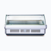 Bromic DD2500CG-NR - Curved Glass Deli Display