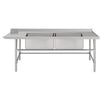 Vogue DE476 - Dishwasher Inlet Table With Double Bowl Sink