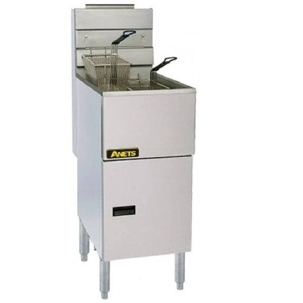 Anets 40AV SilverPLUS Natural Gas 3 Tube Fryer