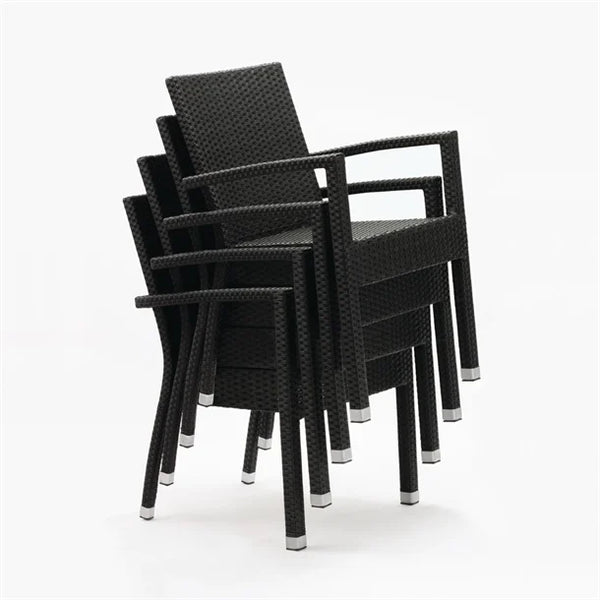 Bolero DL477 - Four Wicker Arm Chairs