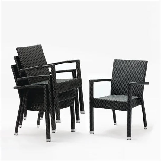 Bolero DL477 - Four Wicker Arm Chairs