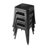 Bolero DL880 - Four Steel Bistro Low Stools