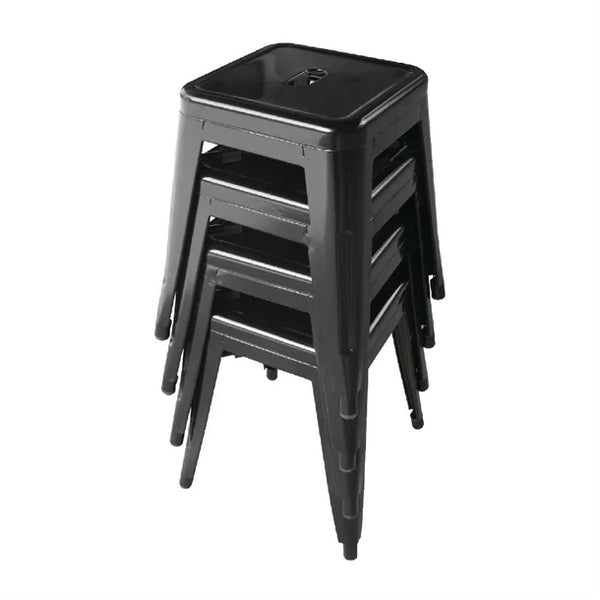 Bolero DL880 - Four Steel Bistro Low Stools