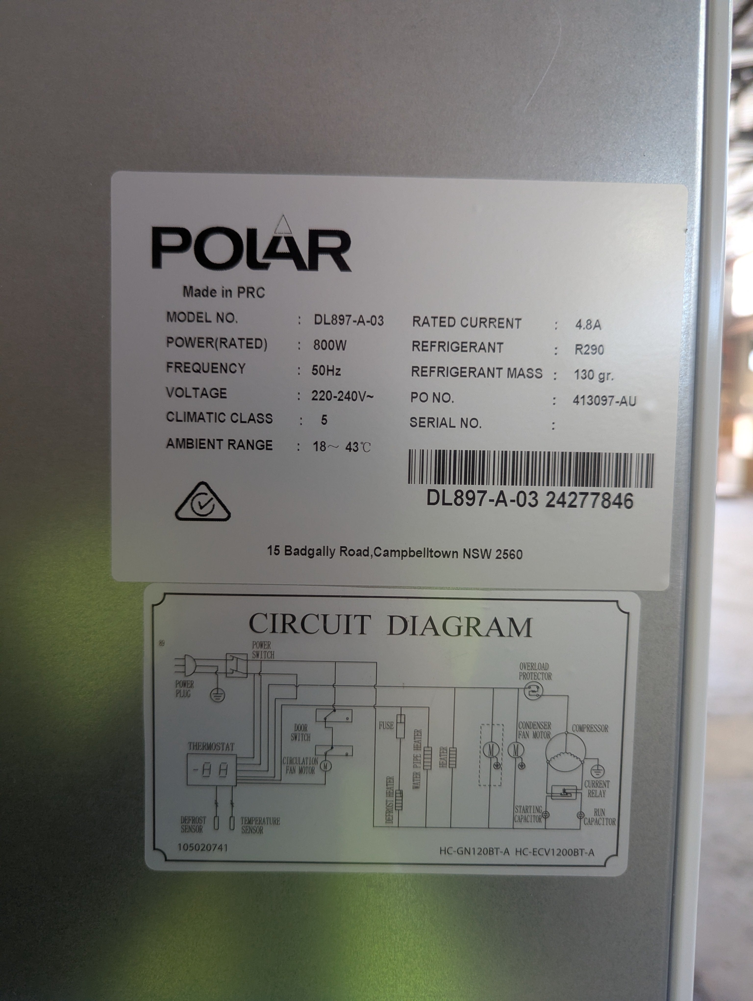 Polar DL897-A G-Series 2 Door Upright Freezer