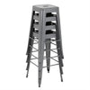 Bolero DM934 - Four Steel Bistro High Stools