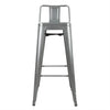 Bolero DM935 - Four Steel Bistro High Stools With Backrest
