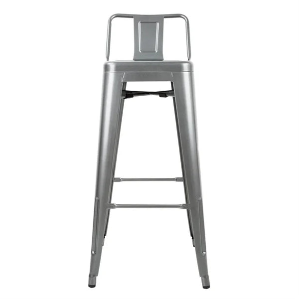 Bolero DM935 - Four Steel Bistro High Stools With Backrest
