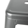 Bolero DM935 - Four Steel Bistro High Stools With Backrest