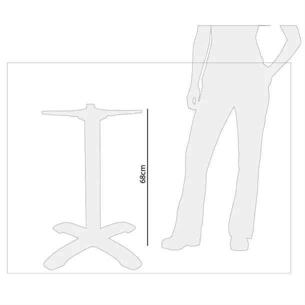 Bolero DN641 - Aluminium Four Leg Table Base