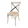 Bolero DR306 - Two Metal Cross Backrest Dining Chairs