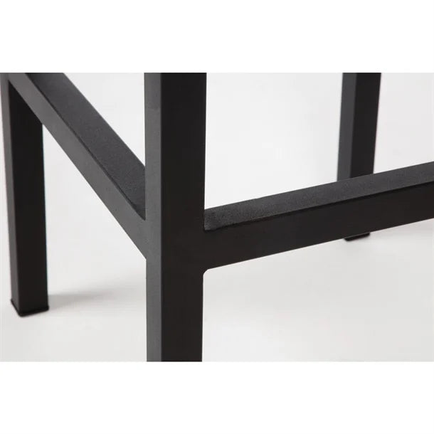 Bolero DS156 - Two Steel & Acacia Bar Stools