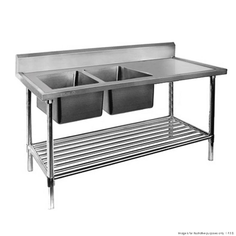 Modular Systems DSB6-1800L/A - Double Left Sink Bench