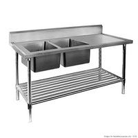 Modular Systems DSB6-1800L/A - Double Left Sink Bench