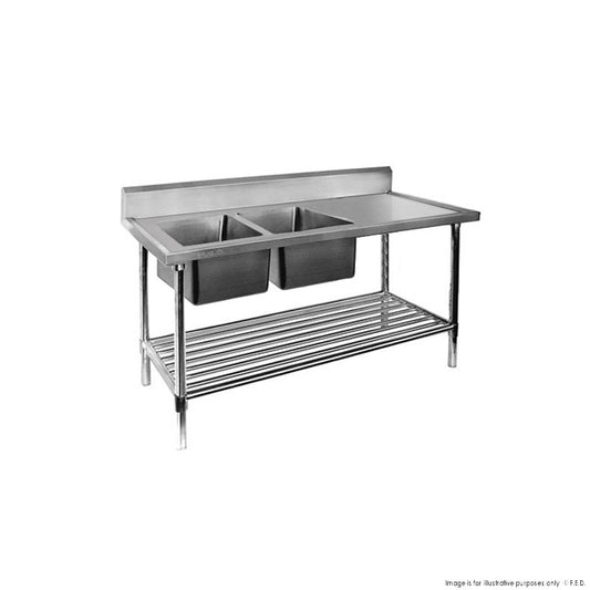 Modular Systems DSB7-2100L/A - Double Left Sink Bench