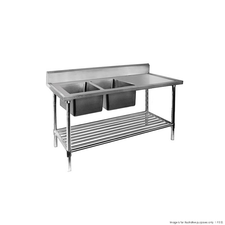 Modular Systems DSB7-1800L/A - Double Left Sink Bench