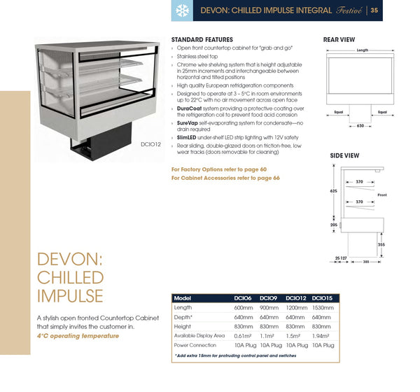 Festive Devon Chilled Impulse 1530 - Open Display