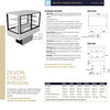 Festive Devon Chilled Integral 1770 3 Shelves + Base - Cold Food Display