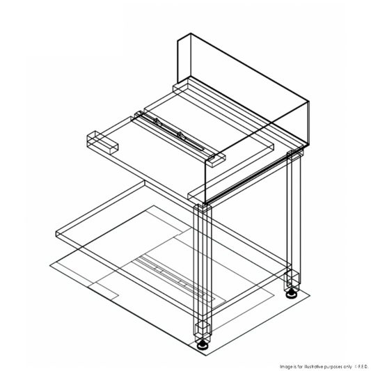 Fagor E-90D - Stainless Steel Corner Bench