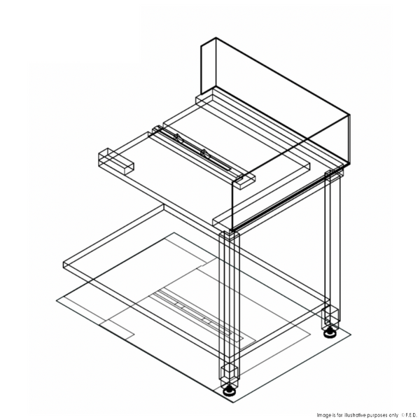 Fagor E-90D - Stainless Steel Corner Bench