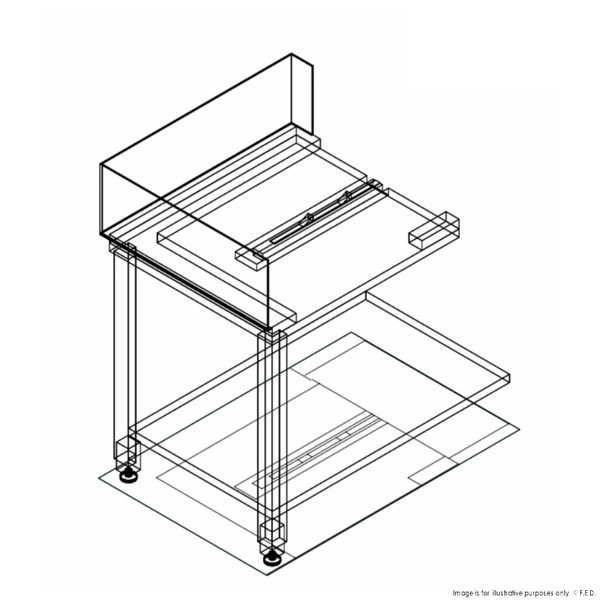 Fagor E-90I - Stainless Steel Corner Bench