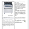 Electrolux Professional 700XP E7IREH40E0 - Four Zone Infrared Cook Top With Oven