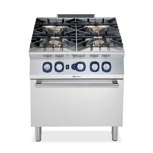 Electrolux Professional 900XP E9GCGHTCEA - Four Burner Gas Range with Electric Oven