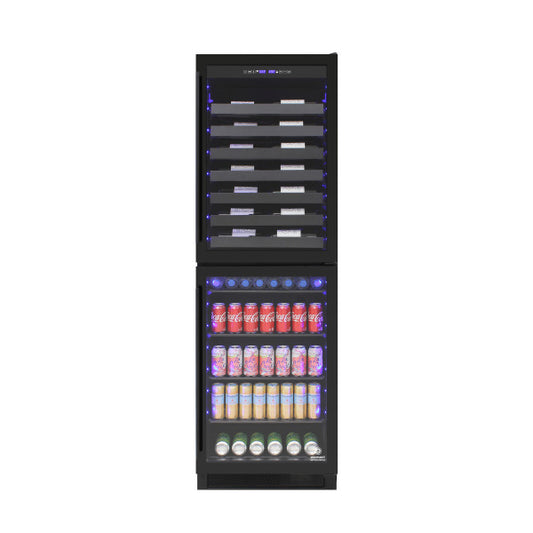 Vinotemp EL-100WBC-TS 98 Bottle Dual Zone Wine + Beverage Cooler