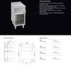 Giorik EN930G - Stainless Steel Work Top on Open Base