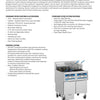 Pitco EP Series EP14FF-2/FD - Cold Zone Fryer