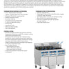 Pitco EP Series EP14FFF-3/FD - Cold Zone Fryer