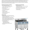 Pitco EP Series EP14FFS-3/FD - Cold Zone Fryer