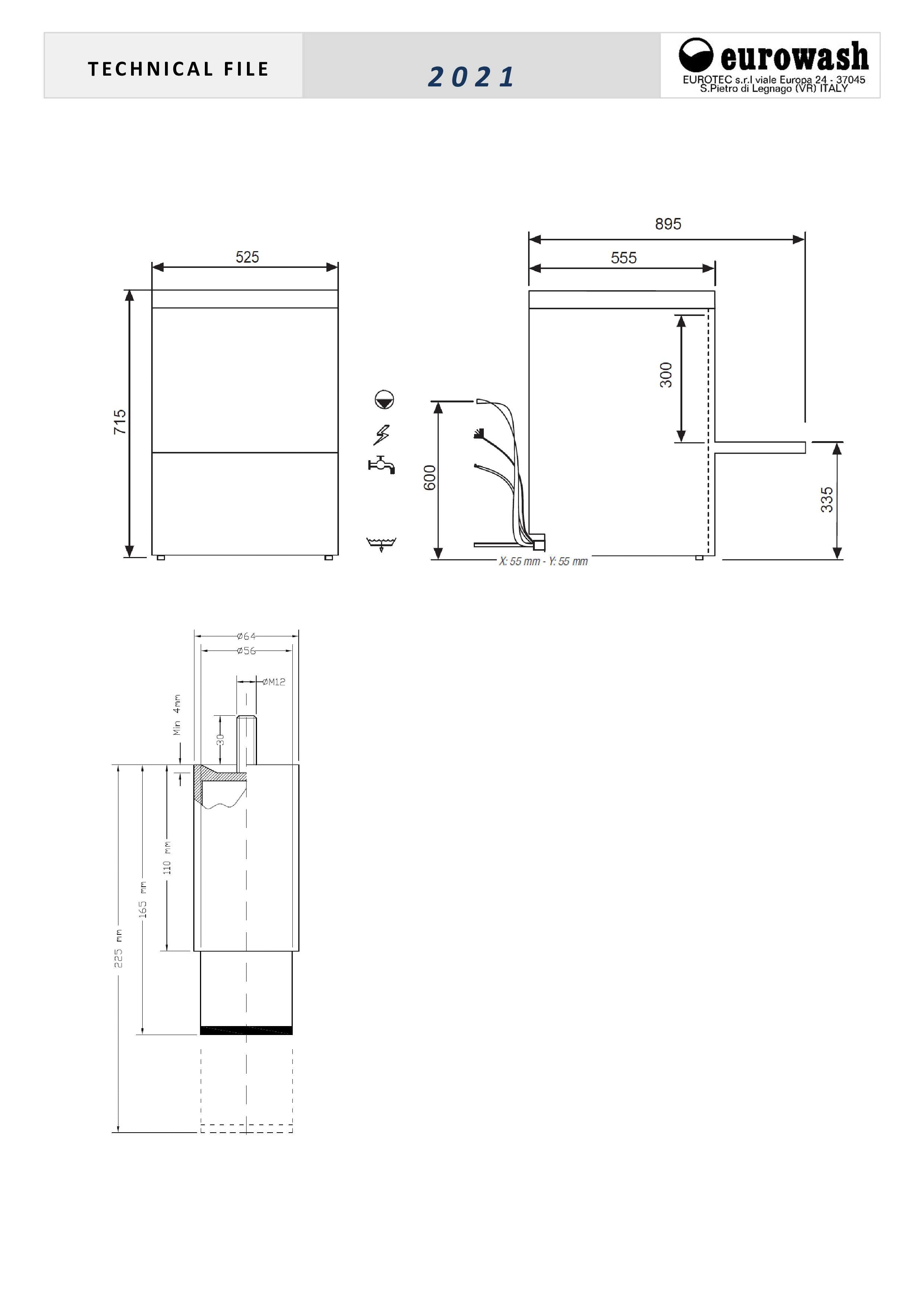 Thumbnail - Eurowash E-Line EW450E - Undercounter Glasswasher/Dishwasher