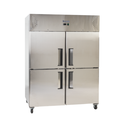Exquisite GSF1412H Two Split Solid Doors Upright Freezer