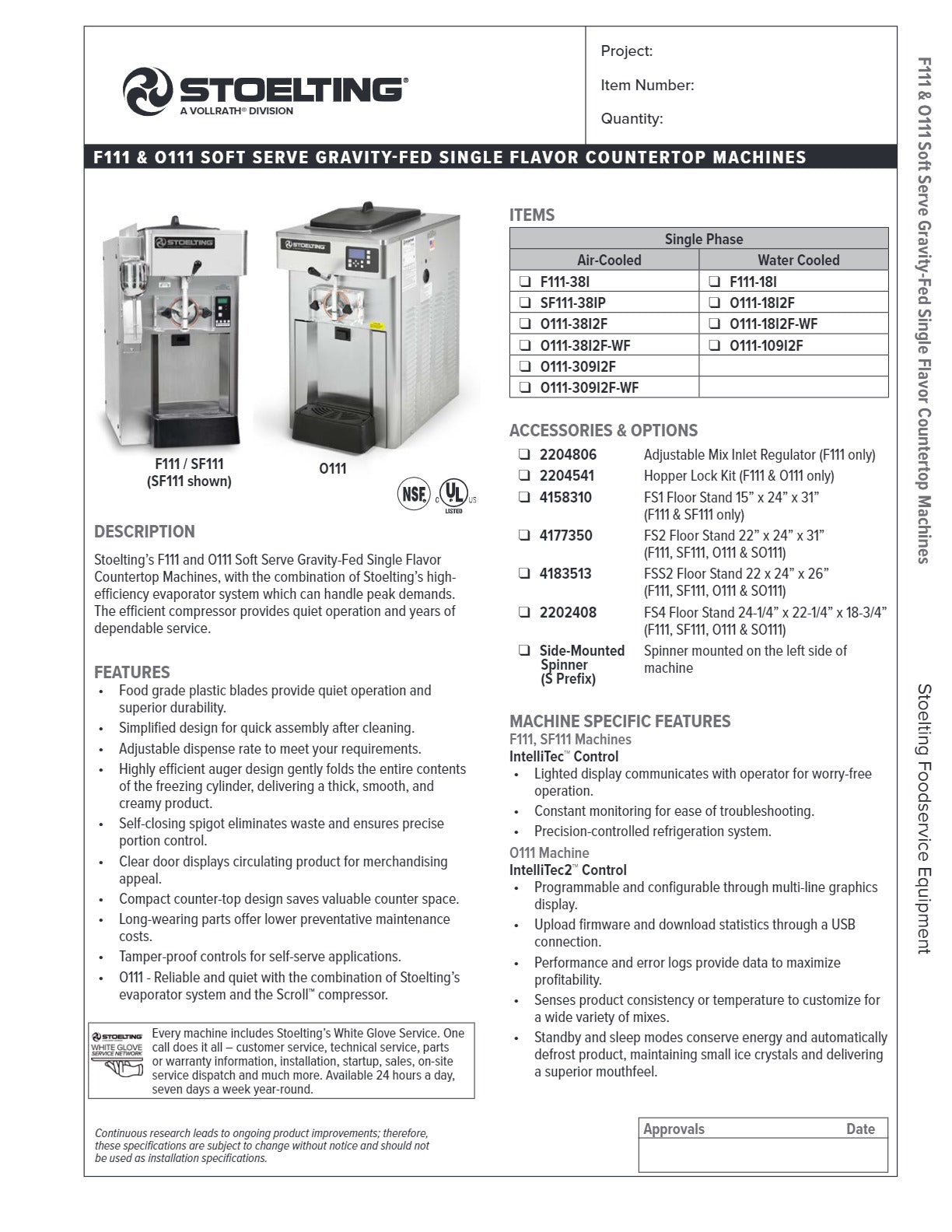 Stoelting F111 - Soft Serve Machine