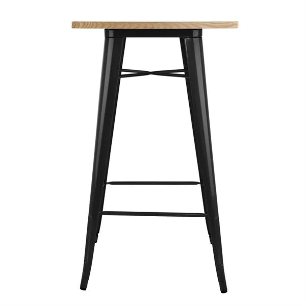 Bolero FB595 - Bistro Bar Table With Wooden Top