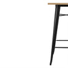Bolero FB595 - Bistro Bar Table With Wooden Top