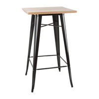 Bolero FB595 - Bistro Bar Table With Wooden Top